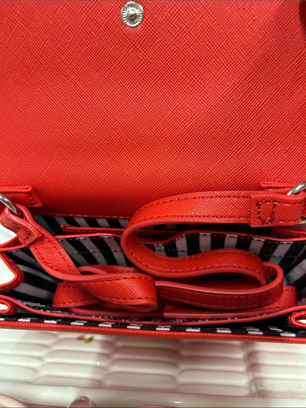 Red Dog Clutch Wallet with White Westie Graphic - marc b.